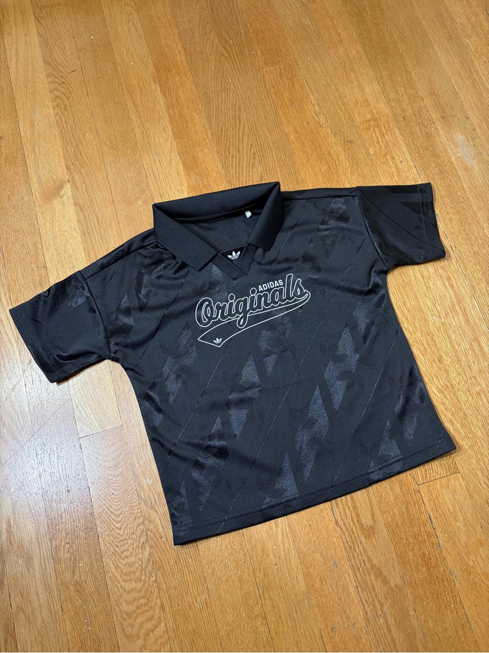 Adidas Originals Black Kids Polo Shirt with Logo (no Size, 5?)